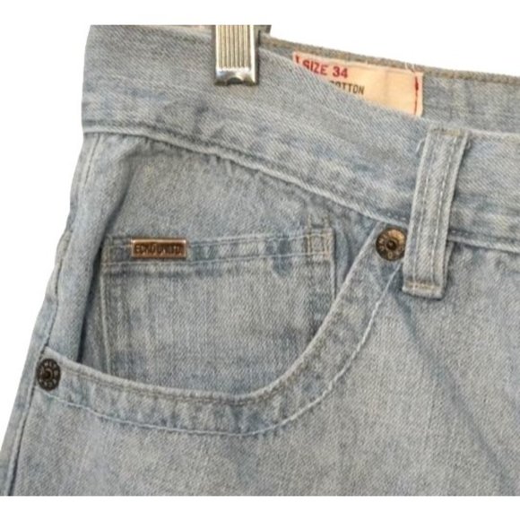 Vintage Ecko Shorts, Blue Jean Shorts, Mens Size 34, Light Wash Denim, Ecko UNLT - Picture 6 of 9